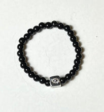 Load image into Gallery viewer, L & J COLLECTION BRACELET: STACKER CUBE PAVE EYE