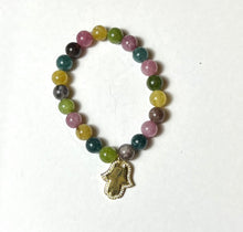 Load image into Gallery viewer, L & J COLLECTION BRACELET: STACKER HAMSA PAVE CHARM