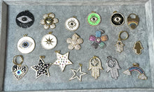 Load image into Gallery viewer, CHARM: ENAMEL EYE (GREEN/WHITE/BLACK)