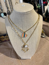 Load image into Gallery viewer, NECKLACE: RAINBOW CLOUD W CHARMS