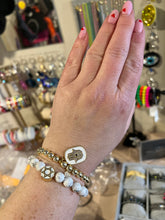 Load image into Gallery viewer, L & J COLLECTION BRACELET: STACKER JEWISH STAR (WHITE CHARM)