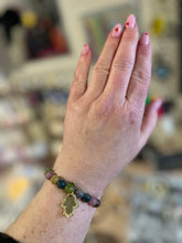 Load image into Gallery viewer, L & J COLLECTION BRACELET: STACKER HAMSA PAVE CHARM