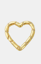 Load image into Gallery viewer, CHARM: HEART CLIP STONES