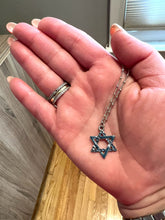 Load image into Gallery viewer, NECKLACES: CRYSTAL STAR OF DAVID