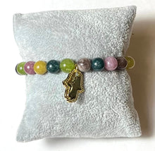 Load image into Gallery viewer, L & J COLLECTION BRACELET: STACKER HAMSA PAVE CHARM