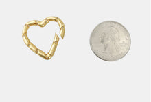 Load image into Gallery viewer, CHARM: HEART CLIP STONES