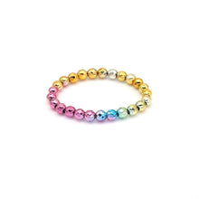Load image into Gallery viewer, BRACELET: RAINBOW HEMATITE BEADS