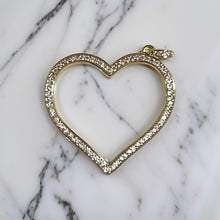 Load image into Gallery viewer, CHARM: RHINESTONE OPEN HEART
