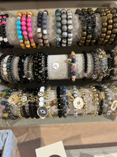 Load image into Gallery viewer, L & J COLLECTION BRACELET: STACKER CUBE PAVE EYE