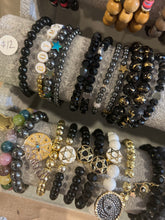 Load image into Gallery viewer, L & J COLLECTION BRACELET: STACKER JEWISH STAR (WHITE CHARM)