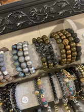 Load image into Gallery viewer, L & J COLLECTION BRACELET: STACKER HAMSA PAVE CHARM