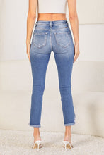 Load image into Gallery viewer, DENIM: HIGH RISE SKINNY FRAYED DETAIL ANKLE