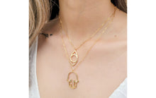 Load image into Gallery viewer, NECKLACE: GOLD HAMSA