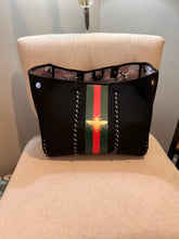 Load image into Gallery viewer, NEOPRENE TOTE: "BEE BLACK”