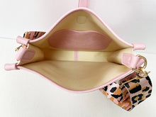 Load image into Gallery viewer, SALE VEGAN MESSENGER: PINK WITH STRIPE STRAP