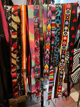 Load image into Gallery viewer, BAG STRAP: CAMO RED BLACK 1/5 NCHES (GOLD OR SILVER HARDWARE)