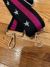 Load image into Gallery viewer, BAG STRAP: SILVER STAR (PURPLE)