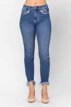 Load image into Gallery viewer, DENIM: HIGH RISE FRINGE POCKET