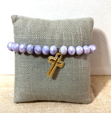 Load image into Gallery viewer, L &amp; J COLLECTION BRACELET: STACKER CROSS CHARM
