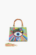 Load image into Gallery viewer, TOTE: BAMBOO HANDLE EMBRIODERY EYE
