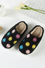 Load image into Gallery viewer, SLIPPERS: COLORFUL SMILE (BLACK or WHITE)
