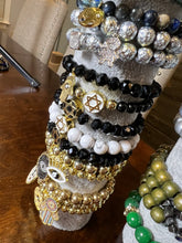 Load image into Gallery viewer, L &amp; J COLLECTION BRACELET: STACKER JEWISH STAR WHITE CHARM.
