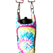 Load image into Gallery viewer, PUFFER: WATER BOTTLE CROSSBODY BAG (TIE DYE)
