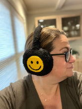 Load image into Gallery viewer, EARMUFFS: SMILE (BLACK)
