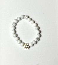 Load image into Gallery viewer, L &amp; J COLLECTION BRACELET: STACKER WHITE STAR OF DAVID
