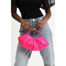 Load image into Gallery viewer, EVENING BAG: VEGAN SATIN CLUTCH (PINK)
