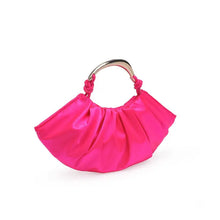 Load image into Gallery viewer, EVENING BAG: VEGAN SATIN CLUTCH (PINK)
