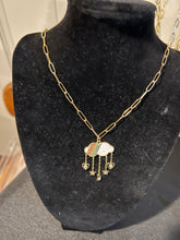 Load image into Gallery viewer, NECKLACE: CLOUD RAINBOW W CHARMS
