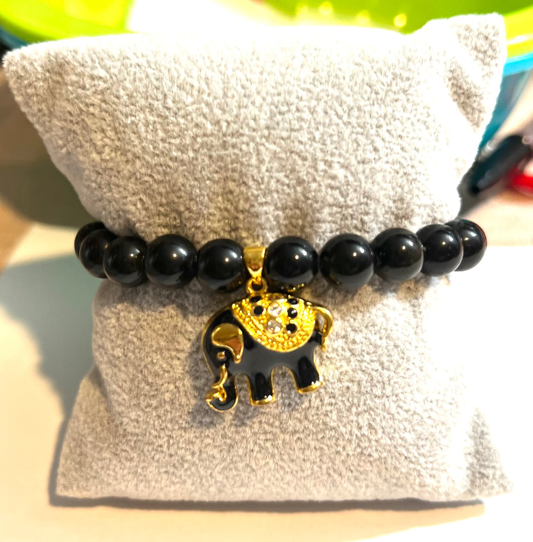 L & J COLLECTION BRACELET: STACKER ELEPHANT CHARM