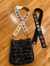 Load image into Gallery viewer, BAG STRAP: GRANNY SQUARE (BLACK)
