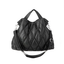 Load image into Gallery viewer, PUFFER: QUILTED SHOULDER/CROSSBODY (BLACK)
