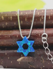 Load image into Gallery viewer, NECKLACE: JUADAICA OPAL STAR (OPEN CENTER)
