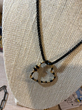Load image into Gallery viewer, NECKLACE: ENAMEL CHAIN W FLOATING CHARM (HEART/STAR)
