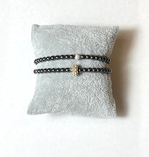 Load image into Gallery viewer, L &amp; J COLLECTION BRACELET: STACKER PAVE BALL OR PAVE RING
