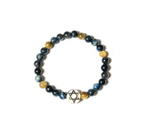 Load image into Gallery viewer, L &amp; J COLLECTION BRACELET: STACKER JEWISH STAR WHITE CHARM.
