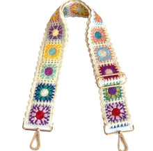 Load image into Gallery viewer, BAG STRAP: GRANNY SQUARE (WHITE)
