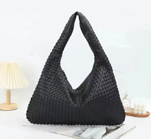 Load image into Gallery viewer, NEOPRENE WOVEN: HOBO LARGE (BLACK)
