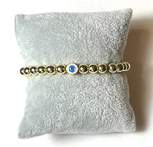 Load image into Gallery viewer, L &amp; J COLLECTION BRACELET: STACKER ROUND BLUE EYE
