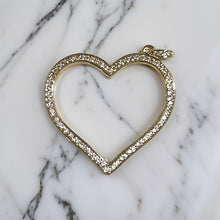 Load image into Gallery viewer, CHARM: RHINESTONE OPEN HEART
