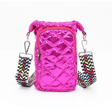 Load image into Gallery viewer, PUFFER: WATER BOTTLE CROSSBODY BAG (PINK)
