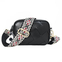 Load image into Gallery viewer, VEGAN CROSSBODY: BRAIDED LIGHT (BLACK)
