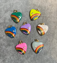 Load image into Gallery viewer, CHARM: ENAMEL RAINBOW HEART
