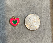 Load image into Gallery viewer, CHARM: ENAMEL HEARTS (GOLD)
