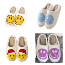 Load image into Gallery viewer, SLIPPERS: SMILE WHITE YELLOW
