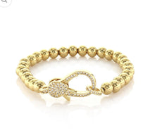 Load image into Gallery viewer, BRACELET: LOBSTER CLASP BEAD (GOLD)
