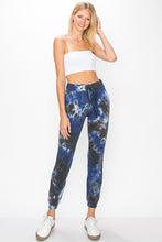 Load image into Gallery viewer, SALE JOGGER: TIE DYE BRUSHED (BLUE/BLACK)
